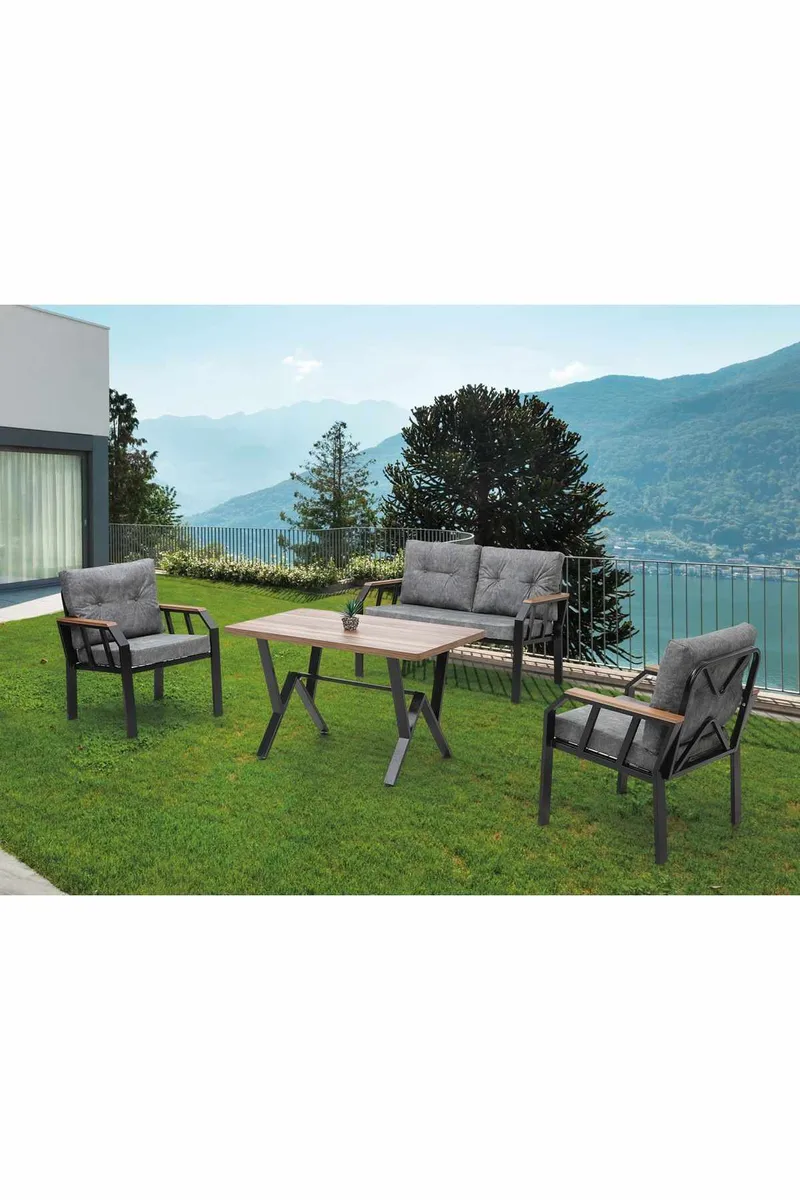 Garden Lounge Set Atelier Del Sofa Mørk grå