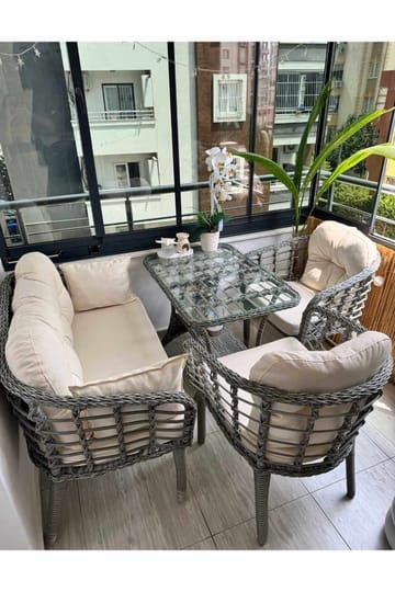 Garden Lounge Set Atelier Del Sofa Mink - Hagemøbler & utemiljø - Hagegruppe - Sofagruppe utendørs