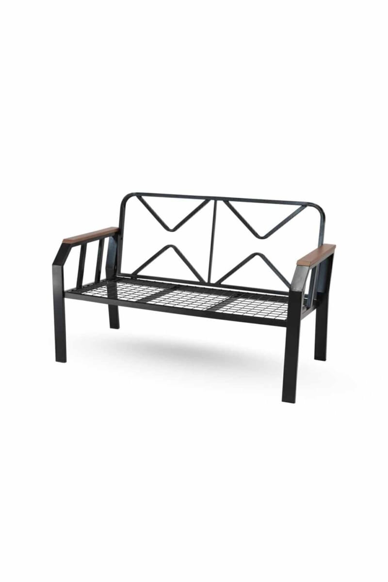 Garden Lounge Set Atelier Del Sofa Svart hvit - Hagemøbler & utemiljø - Hagegruppe - Sofagruppe utendørs
