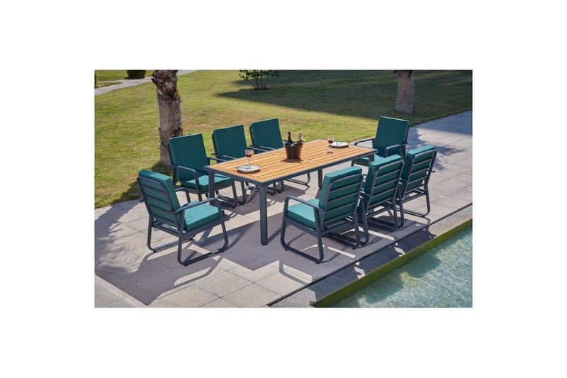 Hage loungesett Albuferia Antrasitt / Tre, Kullgrå