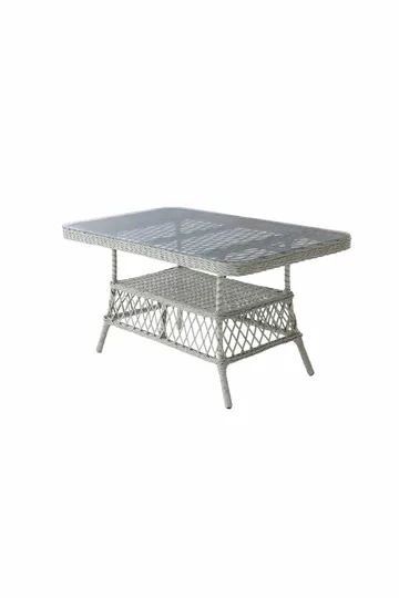 Hage-loungesett Atelier Del Sofa Hisar 3+1+1 (170 x 78 x 56 cm) Lysegrå - Lysegrå - Hagemøbler & utemiljø - Hagegruppe - Sofagruppe utendørs