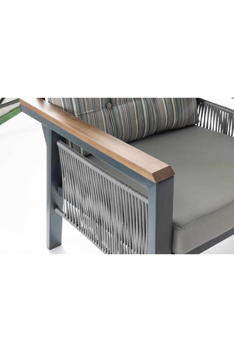 Hage-loungesett Atelier Del Sofa Lilyum 3+1+1+2 (170 x 78 x 60 cm) Flerfarget - Hagemøbler & utemiljø - Hagegruppe - Sofagruppe utendørs