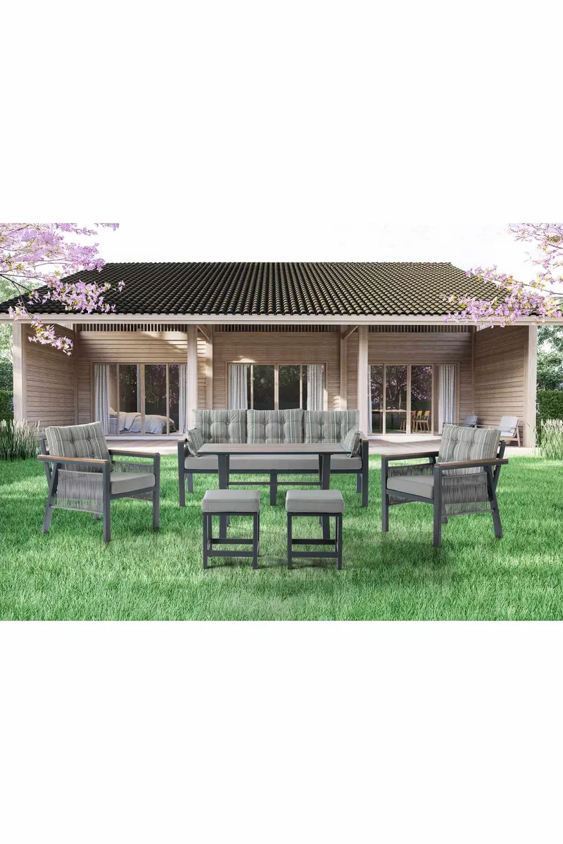 Hage-loungesett Atelier Del Sofa Lilyum 3+1+1+2 (170 x 78 x 60 cm) Flerfarget