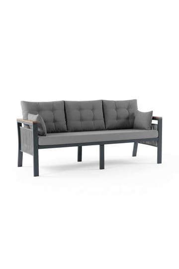 Hage-loungesett Atelier Del Sofa Lilyum 3+1+1+2 (170 x 78 x 60 cm) Grå - Hagemøbler & utemiljø - Hagegruppe - Sofagruppe utendørs