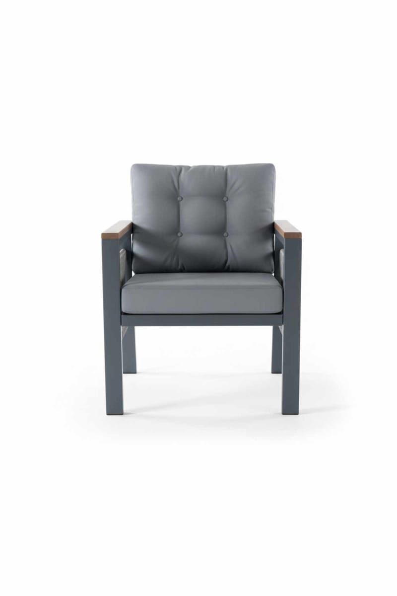 Hage-loungesett Atelier Del Sofa Lilyum 3+1+1+2 (170 x 78 x 60 cm) Grå - Hagemøbler & utemiljø - Hagegruppe - Sofagruppe utendørs