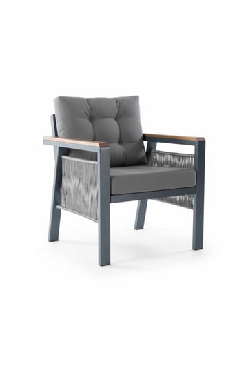 Hage-loungesett Atelier Del Sofa Lilyum 3+1+1+2 (170 x 78 x 60 cm) Grå - Hagemøbler & utemiljø - Hagegruppe - Sofagruppe utendørs