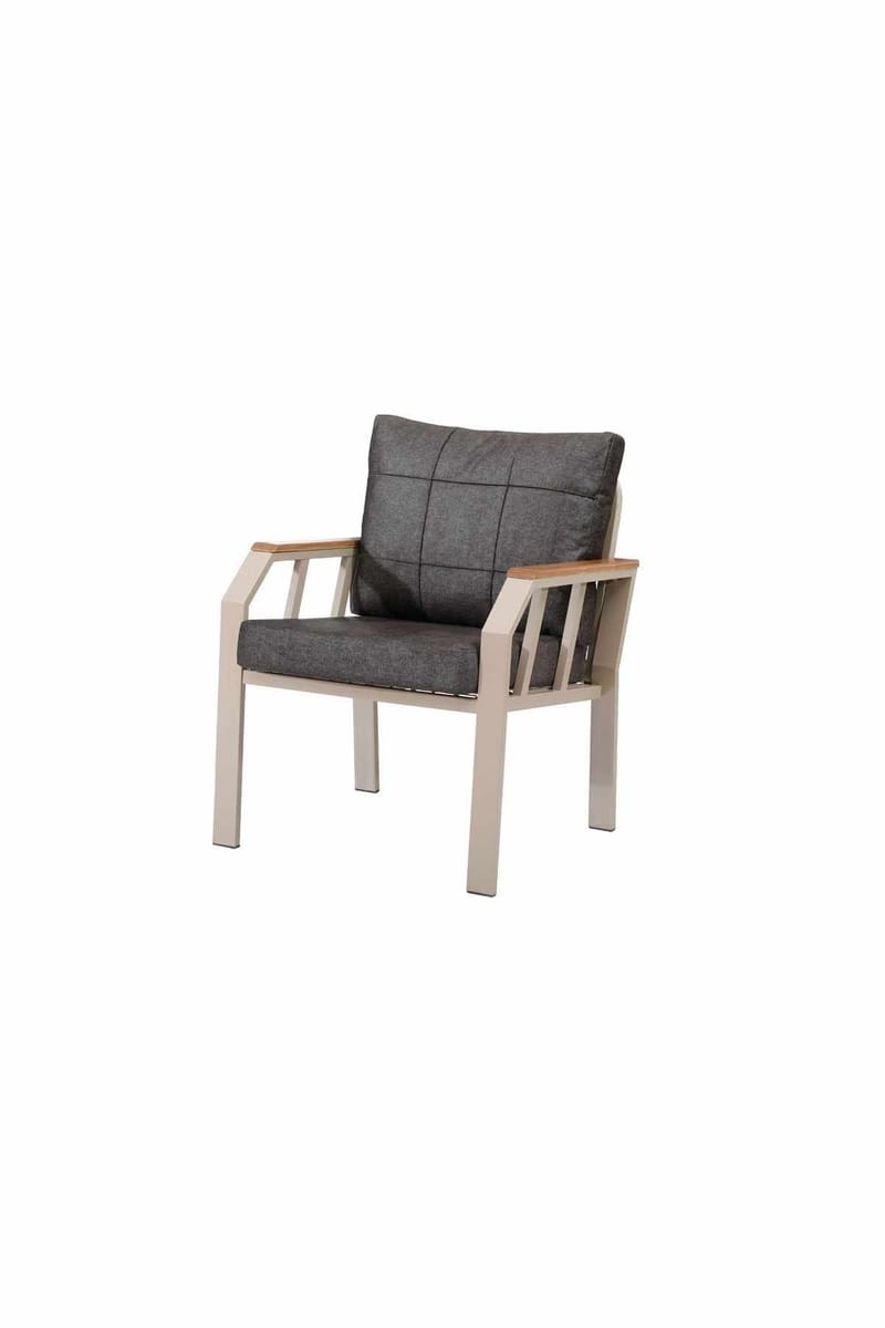 Hage-loungesett Atelier Del Sofa Nergiz 3+1+1 (200 x 78 x 58 cm) Brun - Hagemøbler & utemiljø - Hagegruppe - Sofagruppe utendørs