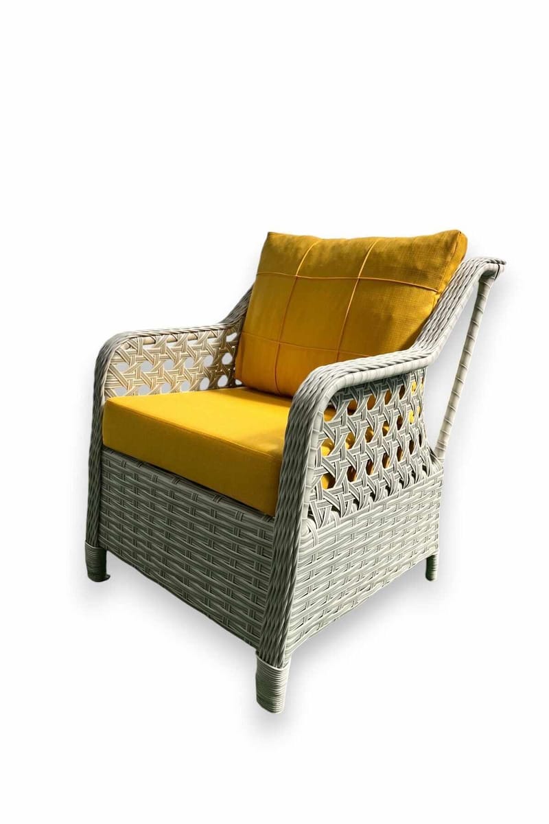 Hage-loungesett Atelier Del Sofa Rondi (175 x 78 x 60 cm) Gul grå - Hagemøbler & utemiljø - Hagegruppe - Cafemøbler & cafesett