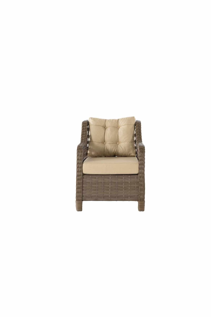Hage-loungesett Atelier Del Sofa Rondi (175 x 78 x 60 cm) Krembrun - Hagemøbler & utemiljø - Hagegruppe - Cafemøbler & cafesett