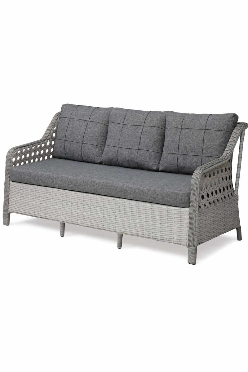 Hage-loungesett Atelier Del Sofa Rondi (175 x 78 x 60 cm) Mørk grå lys grå - Mørkegrå lysegrå - Hagemøbler & utemiljø - Hagegruppe - Cafemøbler & cafesett