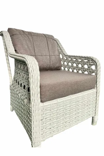 Hage-loungesett Atelier Del Sofa Rondi (175 x 78 x 60 cm) Melkebrun - Melkebrun - Hagemøbler & utemiljø - Hagegruppe - Cafemøbler & cafesett