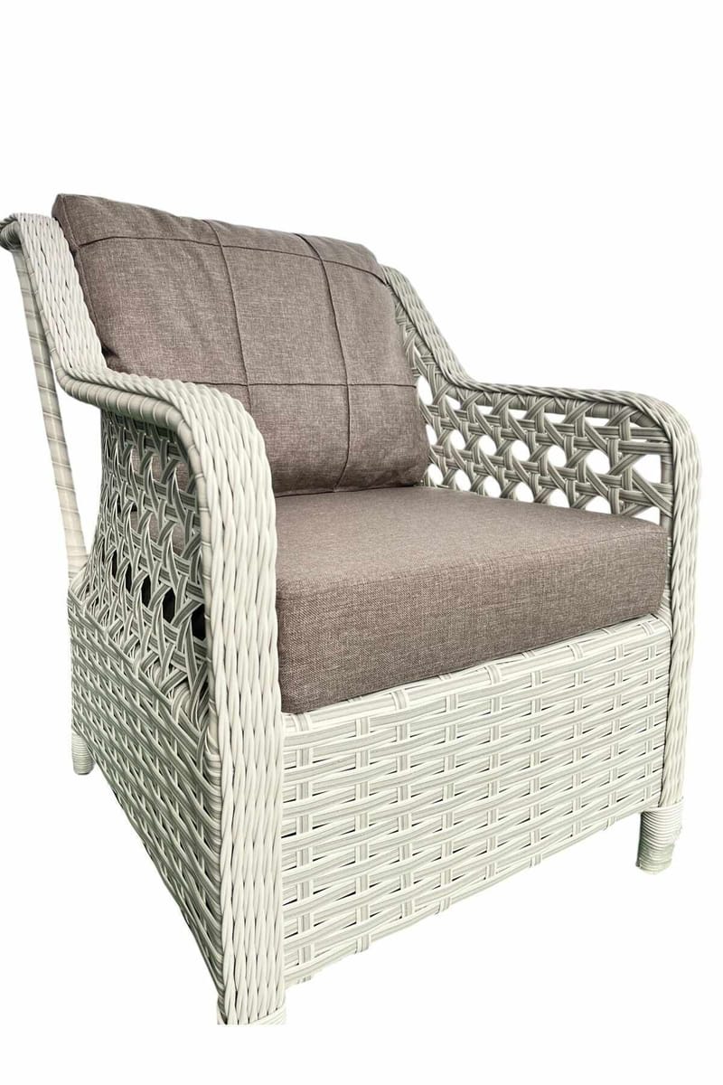 Hage-loungesett Atelier Del Sofa Rondi (175 x 78 x 60 cm) Melkebrun - Melkebrun - Hagemøbler & utemiljø - Hagegruppe - Cafemøbler & cafesett