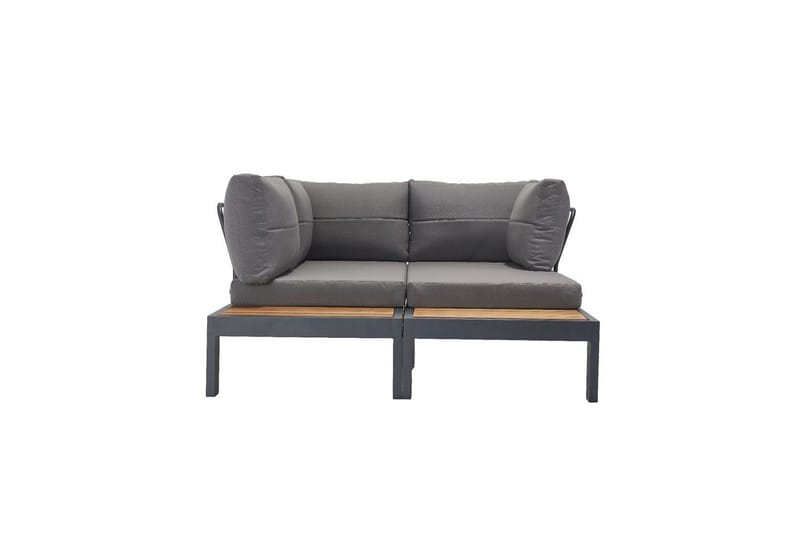 Hage loungesett Bulskoll Tre - Grå - Hagemøbler & utemiljø - Hagegruppe - Sofagruppe utendørs