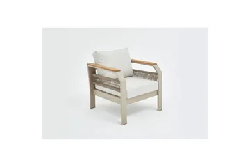 Hage loungesett Farra Beige - Beige - Hagemøbler & utemiljø - Hagegruppe - Sofagruppe utendørs