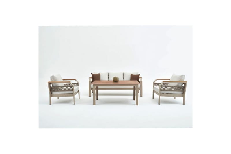 Hage loungesett Farra Beige, Beige