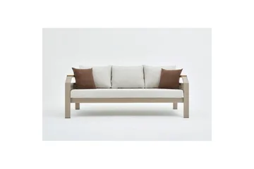 Hage loungesett Farra Beige - Beige - Hagemøbler & utemiljø - Hagegruppe - Sofagruppe utendørs