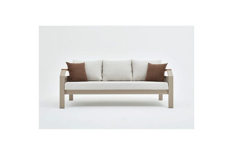 Hage loungesett Farra Beige - Beige - Hagemøbler & utemiljø - Hagegruppe - Sofagruppe utendørs