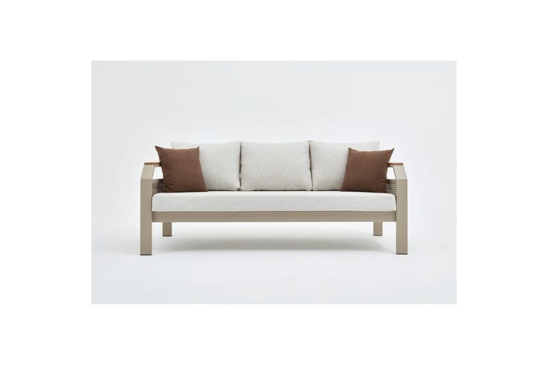 Hage loungesett Farra Beige - Beige - Hagemøbler & utemiljø - Hagegruppe - Sofagruppe utendørs