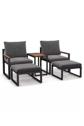 Hage-loungesett Hanah Home Multilounge (64 x 68 x 64 cm) Grå - Grå - Hagemøbler & utemiljø - Hagegruppe - Cafemøbler & cafesett
