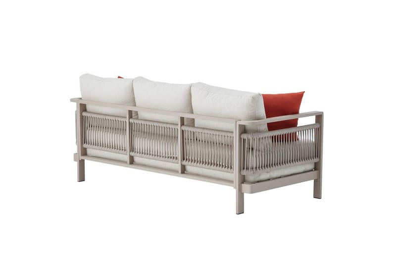 Hage loungesett Hungirr Beige - Beige - Hagemøbler & utemiljø - Hagegruppe - Sofagruppe utendørs