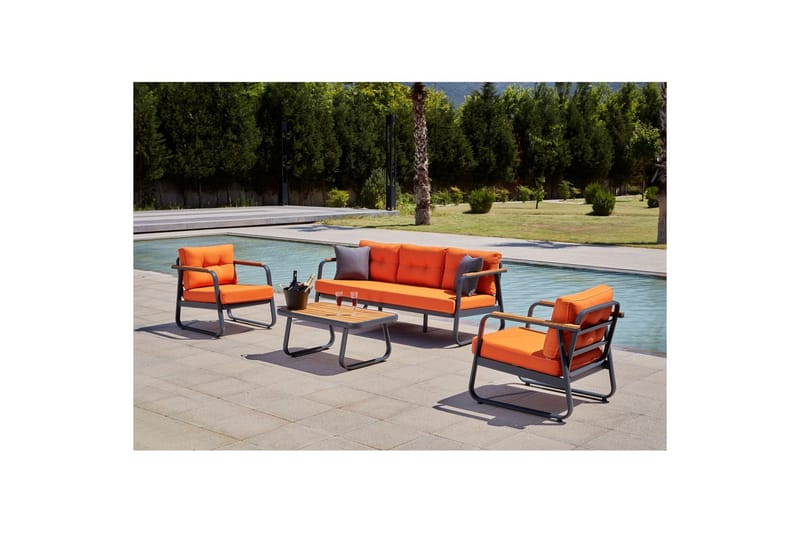 Hage loungesett Rio Appelsin, Appelsin