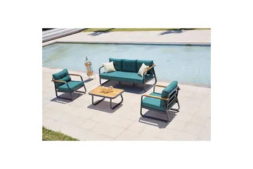 Hage loungesett Rio Petrolblå - Petrolblå - Hagemøbler & utemiljø - Hagegruppe - Sofagruppe utendørs