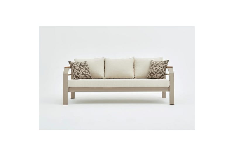Hage loungesett Sudassento Beige - Beige - Hagemøbler & utemiljø - Hagegruppe - Sofagruppe utendørs