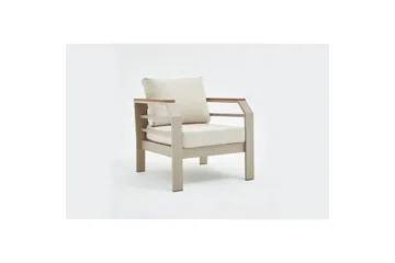 Hage loungesett Sudassento Beige - Beige - Hagemøbler & utemiljø - Hagegruppe - Sofagruppe utendørs