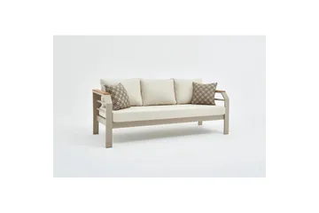 Hage loungesett Sudassento Beige - Beige - Hagemøbler & utemiljø - Hagegruppe - Sofagruppe utendørs