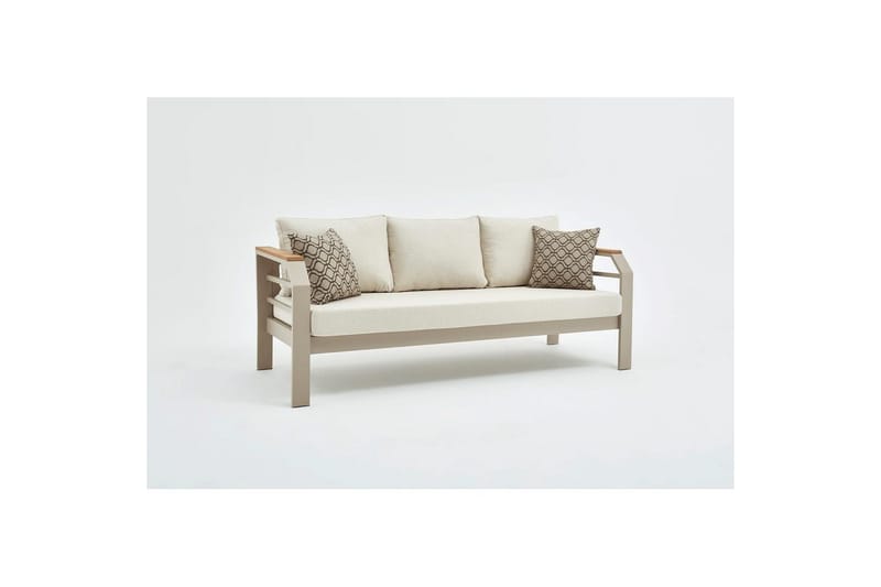 Hage loungesett Sudassento Beige - Beige - Hagemøbler & utemiljø - Hagegruppe - Sofagruppe utendørs
