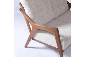 Hagebord- og stolsett (4 deler) Virella01 Krem - Cremehvit - Hagemøbler & utemiljø - Hagegruppe - Cafemøbler & cafesett