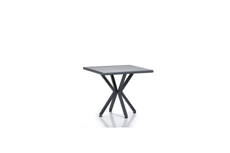 Hagebord- og stolsett (5 deler) Belorhaven Grå / Svart - Svart/Grå - Hagemøbler & utemiljø - Hagegruppe - Cafemøbler & cafesett