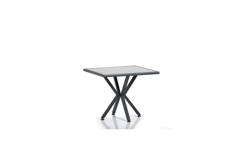 Hagebord- og stolsett (5 deler) Iraland Grå / Svart - Svart/Grå - Hagemøbler & utemiljø - Hagegruppe - Cafemøbler & cafesett