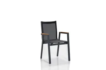 Hagebord- og stolsett (7 deler) Narellan Grå Valnøtt - Grå Valnøtt - Hagemøbler & utemiljø - Hagegruppe - Spisegrupper hage