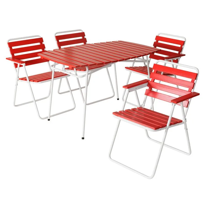 Hagegruppe sett Varax Retro 403 + 4 stk 305 Hvit/Rød, Hvit/Rød