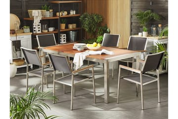 Bofors Spisegruppe + 6 Rottingstoler - Brun - Hagemøbler & utemiljø - Hagegruppe - Spisegrupper hage