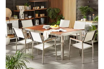 Bofors Spisegruppe + 6 Rottingstoler - Brun - Hagemøbler & utemiljø - Hagegruppe - Spisegrupper hage