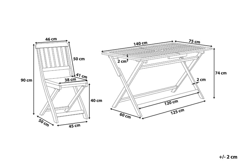 Cento Spisegruppe - Tre / Natur - Hagemøbler & utemiljø - Hagegruppe - Spisegrupper hage