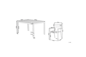 Como Spisegruppe - Grå - Hagemøbler & utemiljø - Hagegruppe - Spisegrupper hage