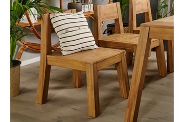 Coteto Spisegruppe 225 cm + 3 Stoler + Benk - Akasie - Hagemøbler & utemiljø - Hagegruppe - Spisegrupper hage