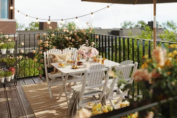 Delpino Cafésett 125 cm - Hvit - Hagemøbler & utemiljø - Hagegruppe - Spisegrupper hage