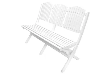 Delpino Cafésett 125 cm - Hvit - Hagemøbler & utemiljø - Hagegruppe - Spisegrupper hage