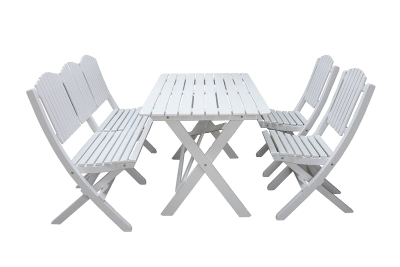 Delpino Cafésett 125 cm, Hvit