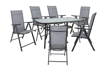 Dublin Spisegruppe 6 Posisjonsstoler - Hagemøbler & utemiljø - Hagegruppe - Spisegrupper hage