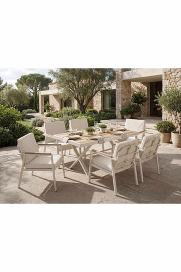 Garden Table & Chairs Set Atelier Del Sofa - Hagemøbler & utemiljø - Hagegruppe - Spisegrupper hage