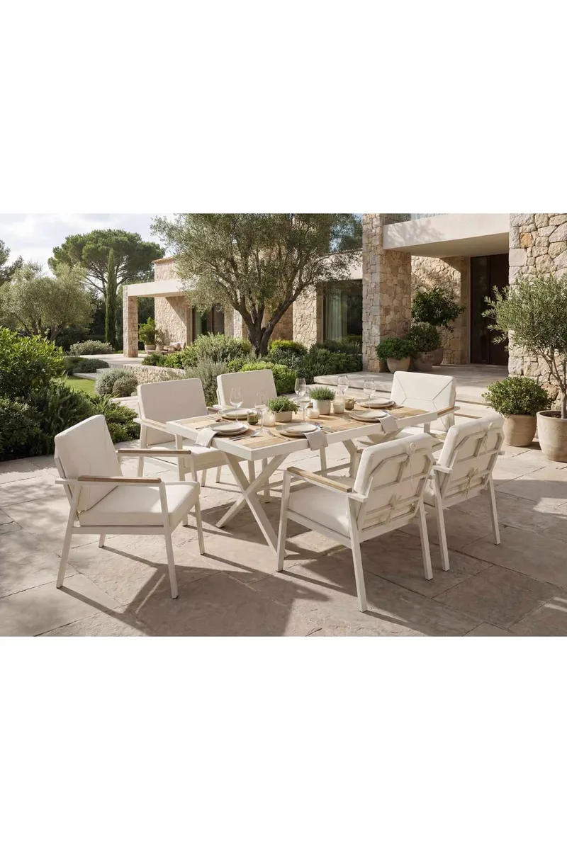Garden Table & Chairs Set Atelier Del Sofa - Hagemøbler & utemiljø - Hagegruppe - Spisegrupper hage