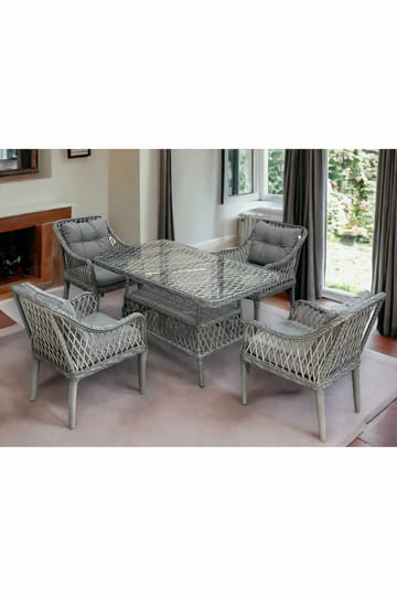 Garden Table & Chairs Set Atelier Del Sofa - Hagemøbler & utemiljø - Hagegruppe - Spisegrupper hage