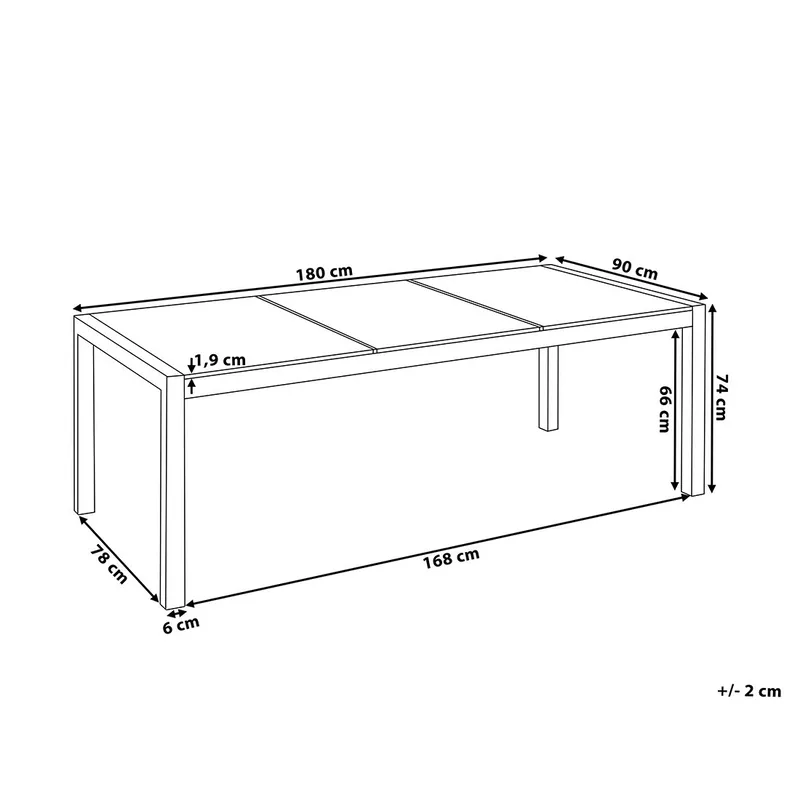 Grosseto Hagegruppe Med Bord + 6 Stoler - Grå - Hagemøbler & utemiljø - Hagegruppe - Spisegrupper hage