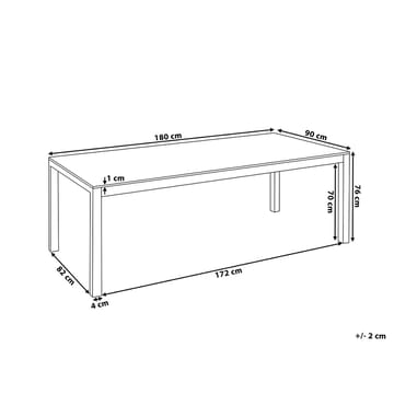 Grosseto Hagegruppe Med Bord + 6 Stoler - Svart - Hagemøbler & utemiljø - Hagegruppe - Spisegrupper hage