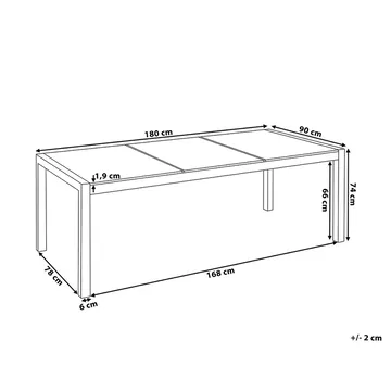 Grosseto Hagegruppe Med Bord + 6 Stoler - Svart - Hagemøbler & utemiljø - Hagegruppe - Spisegrupper hage